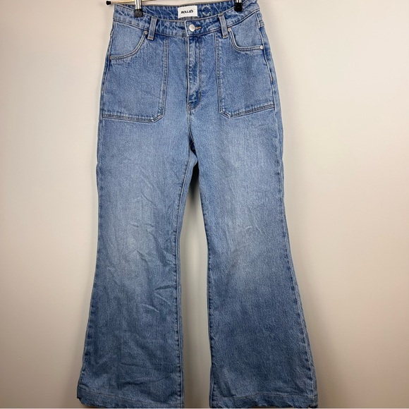 ROLLA'S East Coast Flare Jeans Women's 29 luxury light blue denim - Picture 2 of 11